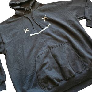 Dream Smile Hoodie Sweatshirt 4XL Unisex Pullover Embroidered Black Athleticwear